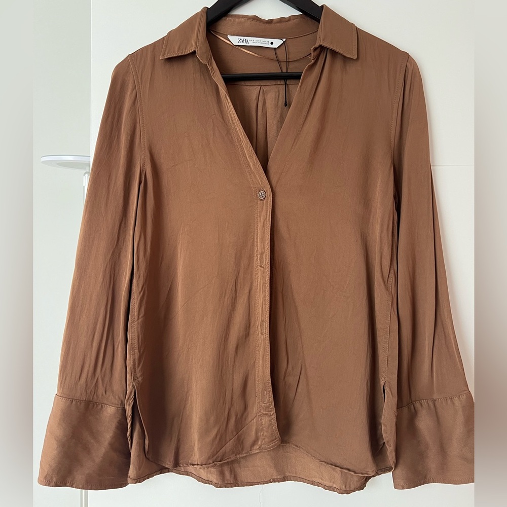 Zara Silk Top - Size S